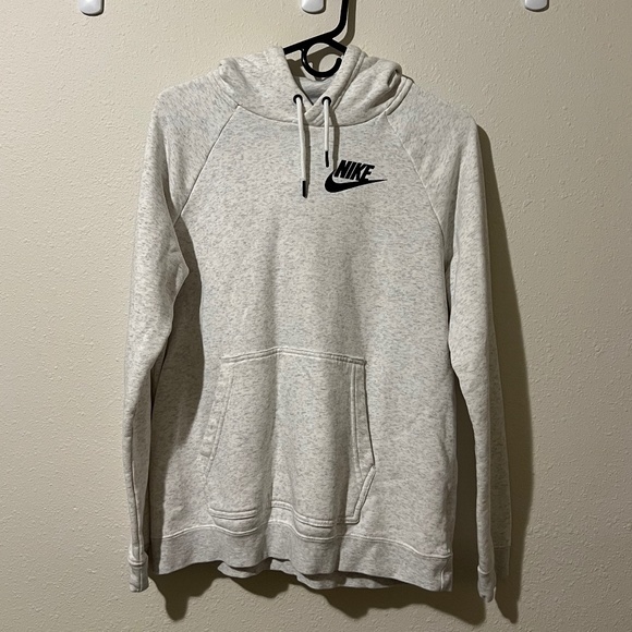 NWOT Light Heathered Gray Nike Hoodie Sweatshirt - Picture 1 of 3